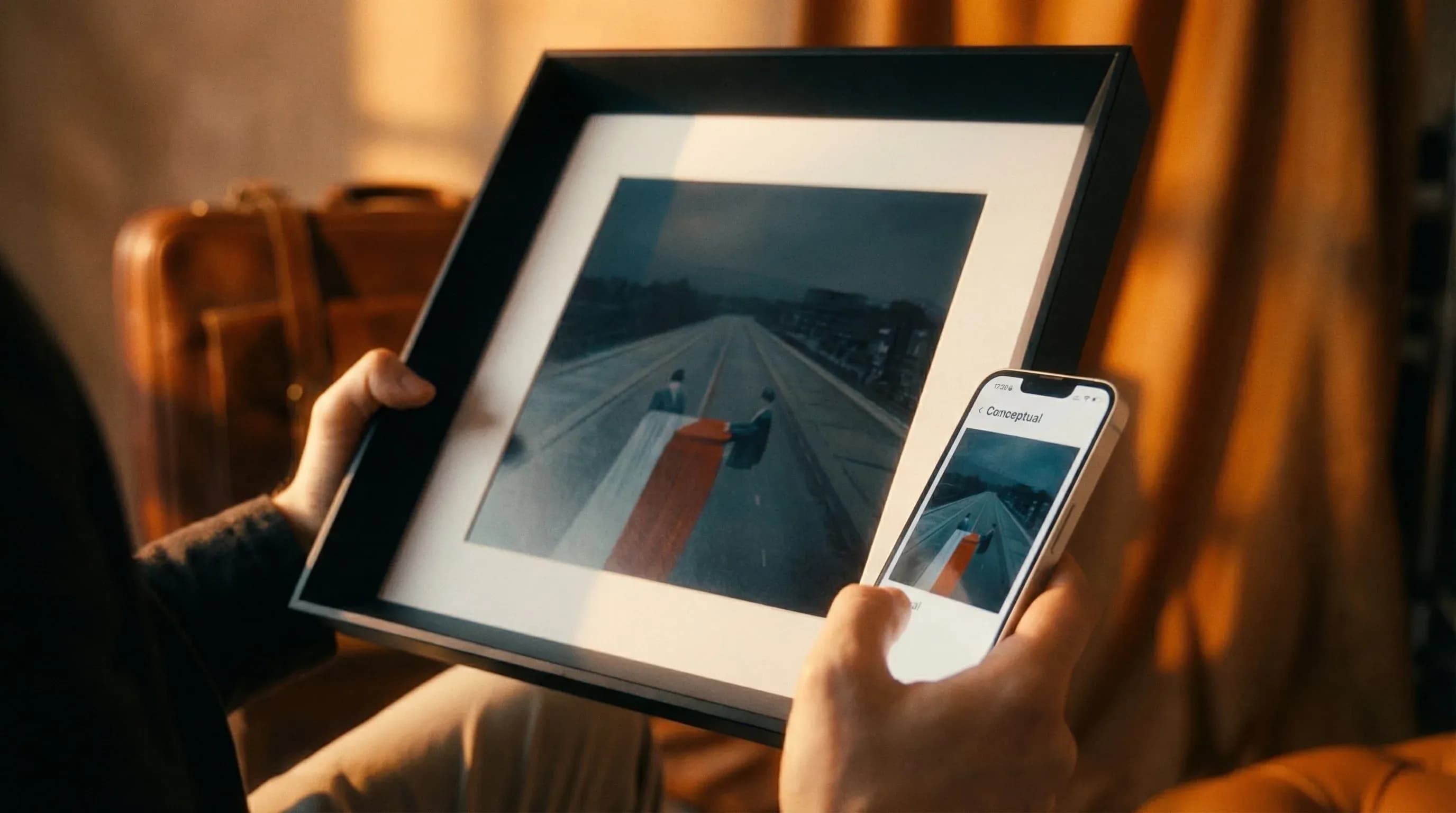 AELIG frame with AELIG app