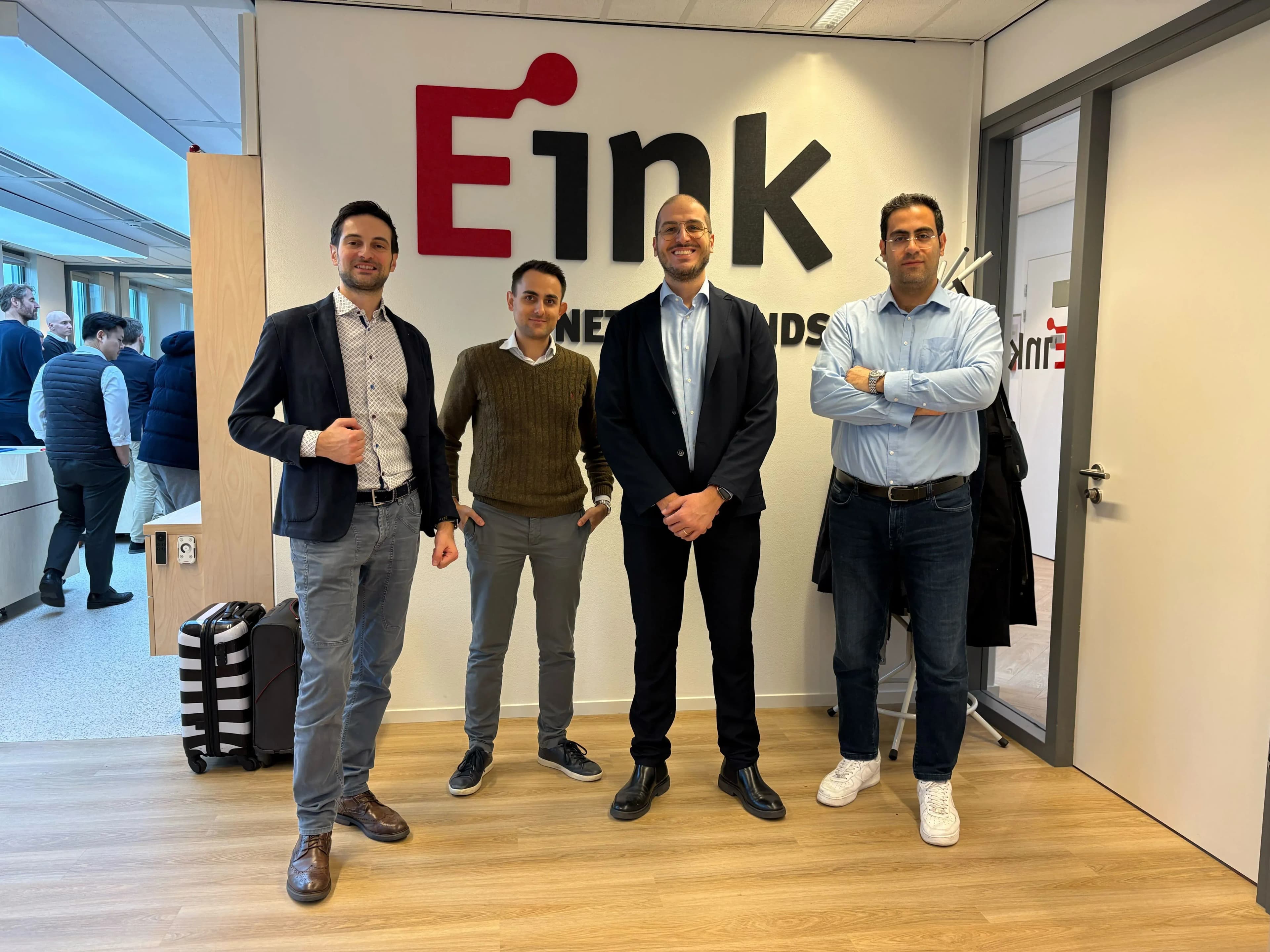 The AELIG founders at E Ink European headquarters