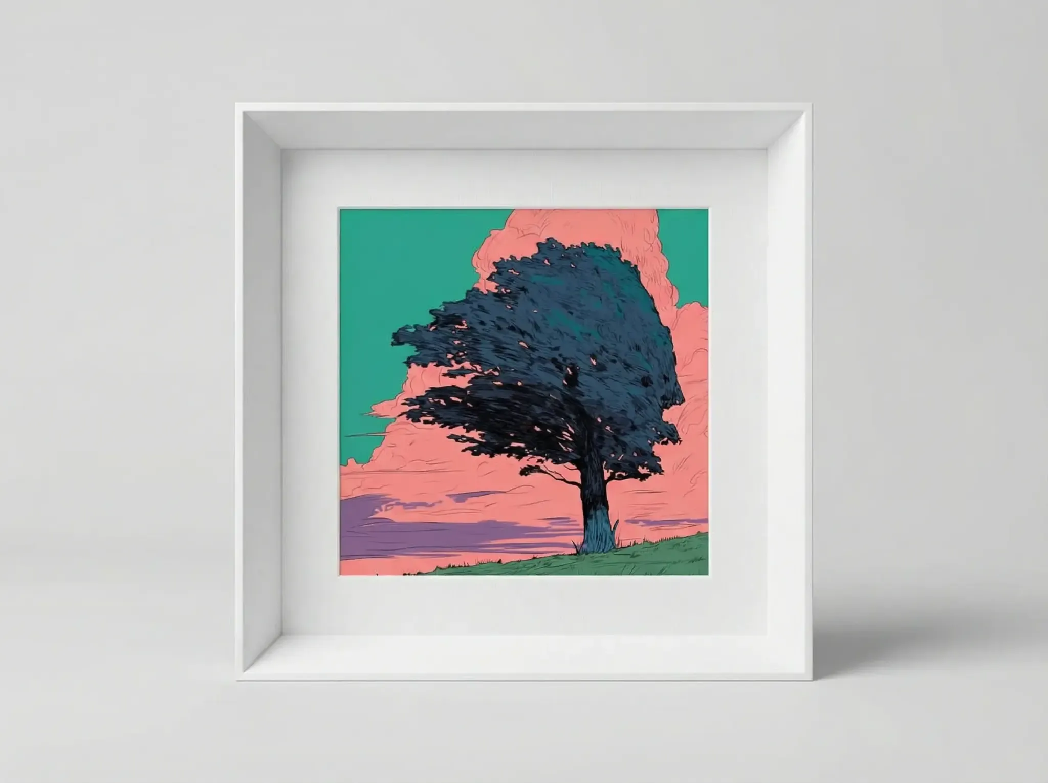 AELIG frame place over a table