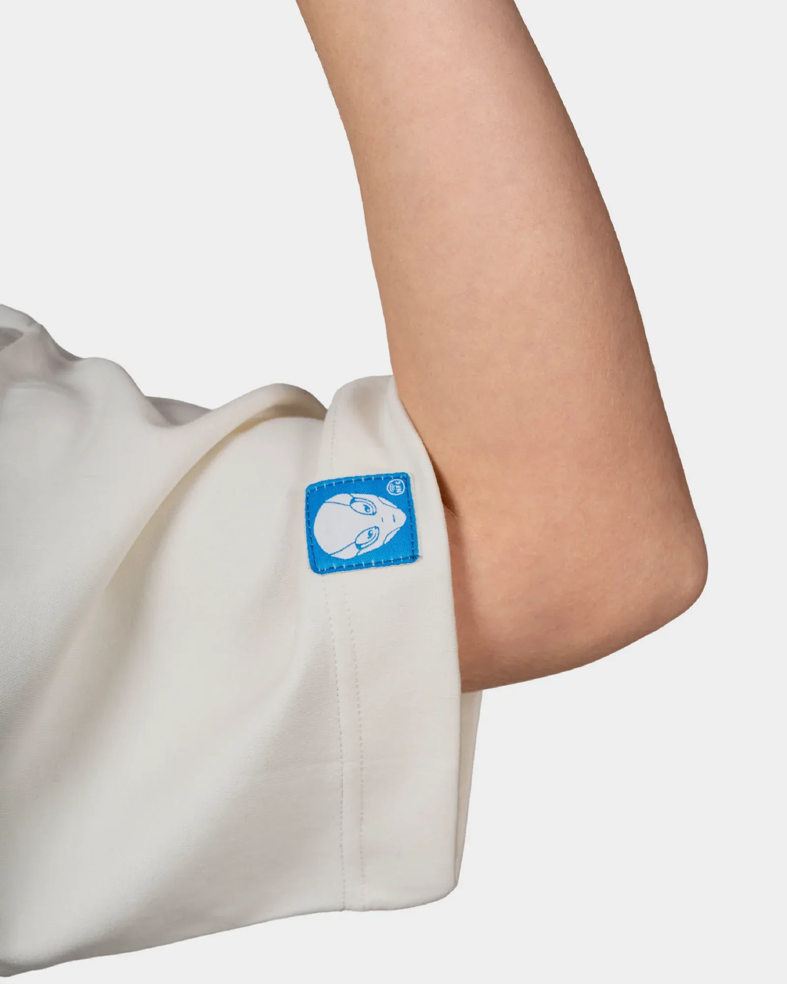 Detail of a t-shirt from Anomaly by Artifex collection: NFC tag