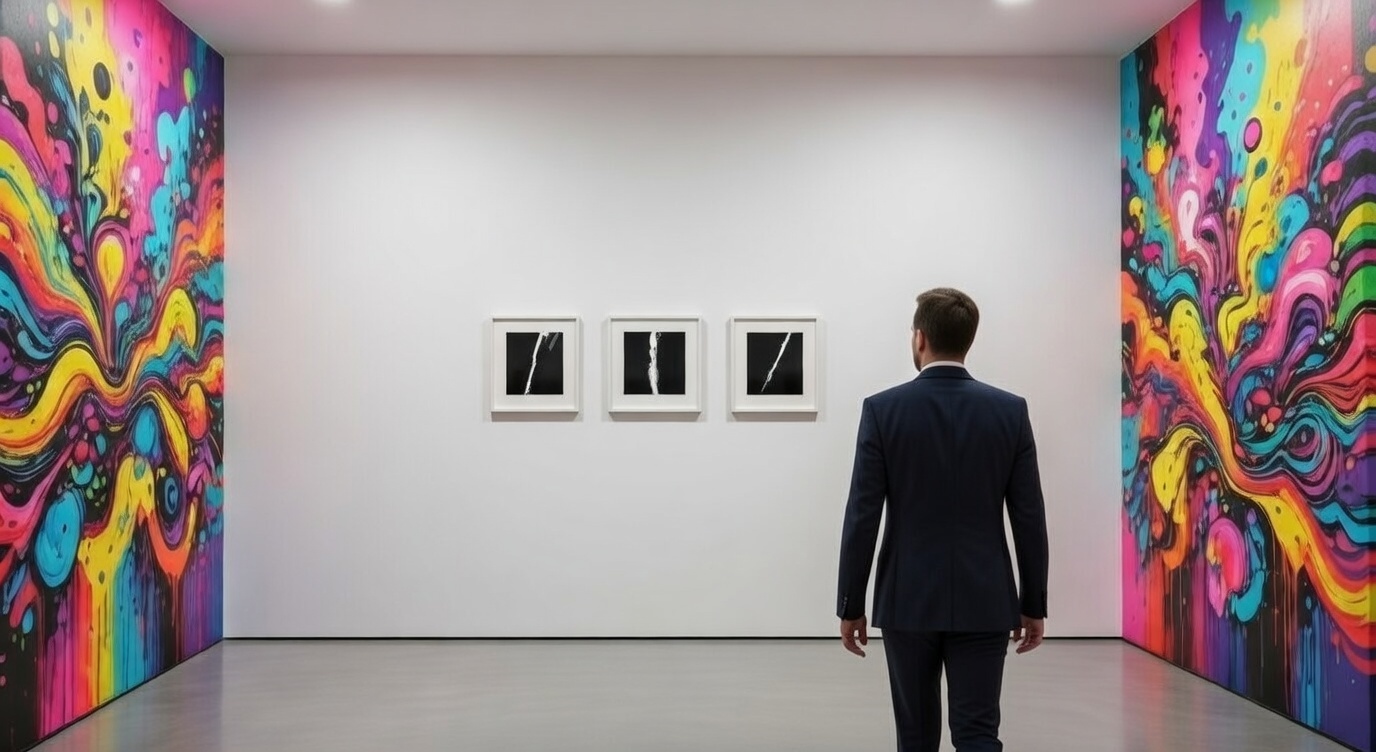 AELIG frames in art gallery