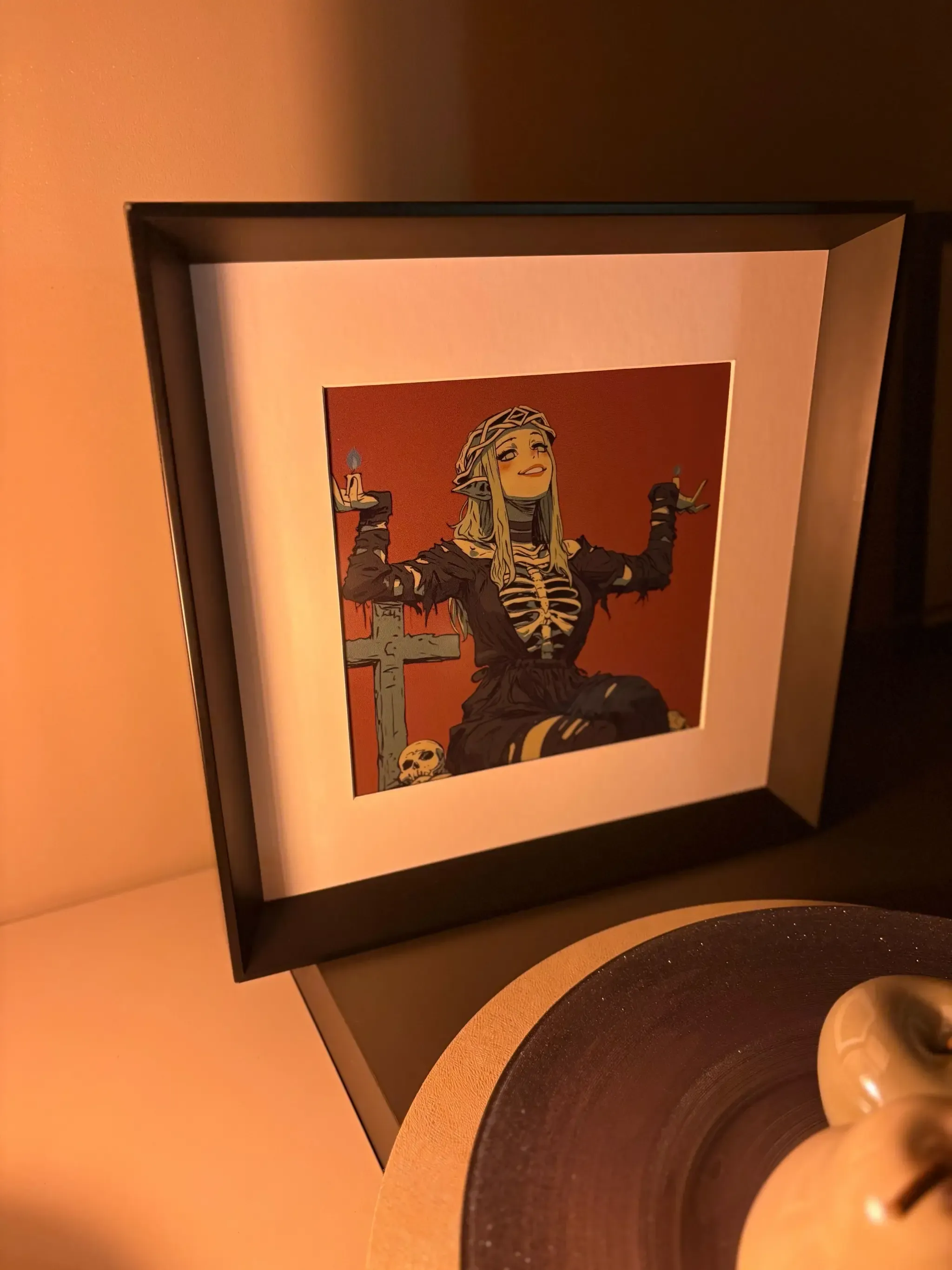 AELIG frame placed over a table